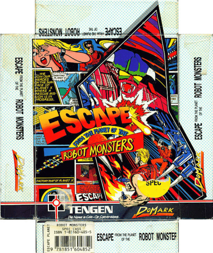 Escape From The Planet Of The Robot Monsters box art for ZX Spectrum